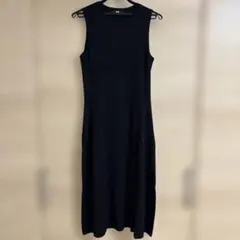 UNIQLO ブラック ノースリーブ ワンピース XL