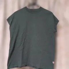 coenUSAコットン 半袖Tシャツ ダークグリーンのサムネイル