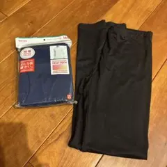 新品　ユニクロ　極暖　クルーネック長袖Tシャツとヒートテックレギンス　160