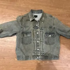 H&M メンズ デニムブルー ルーズフィット デニムジャケットのサムネイル
