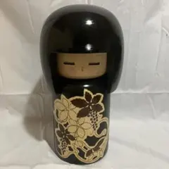 創作こけし 扇柄 黒髪 伝統工芸品 - メルカリ