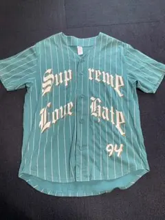 supreme 17ss ベースボールシャツ(baseball shirt) Supreme Nike Leather Baseball Jersey ベースボールシャツ FW19