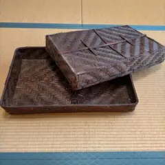 竹かご　乱れ籠　昭和レトロ　衣装ケース