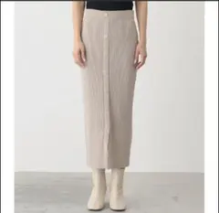 AZUL BY MOUSSY　フロントボタン　リブニットスカート