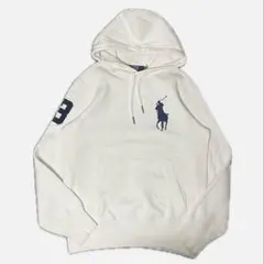 ポロバイラルフローレン　ビッグポニー　刺繍　パーカー　フード裏サーマル