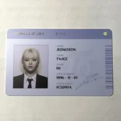 TWICE トゥワイス scientist ジョンヨン idカード