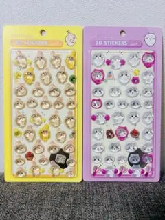 動物キャラクター 3Dステッカーセット 2シート