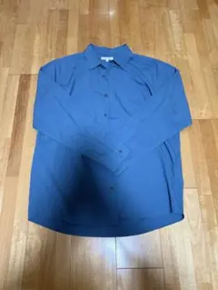 GLOBAL WORK 青 長袖シャツ L