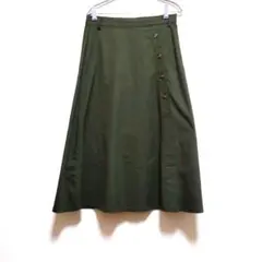 ZARA trf collection オリーブグリーン フレアスカート