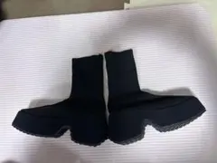未使用品　シーン　SHEIN 厚底 ハイカットブーツ 黒　24センチ