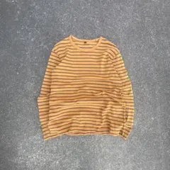 00s オールドユニクロ 人気 ボーダー ロンＴ y2k シティーボーイ 流行