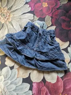 フレアデニムミニスカートy2kフェアリーグランジバレエコア姫ギャル