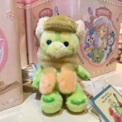 【最新☆正規品】オルメル　冬　お座りぬいぐるみキーチェーン　香港ディズニー