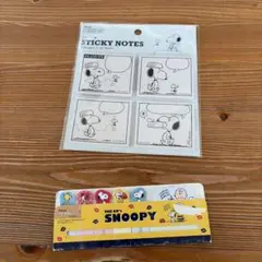 PEANUTS スヌーピー 付箋 2個セット