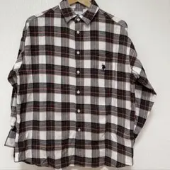 U.S. POLO ASSN. チェック柄長袖シャツ Mサイズ メンズ