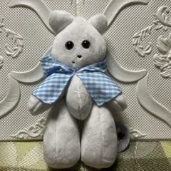 【レア】くまきち　ぬいぐるみ　雷鳥つめ ハンドメイドぬいぐるみ作家「雷鳥つめ」さんが作ったぬいぐるみ「くま