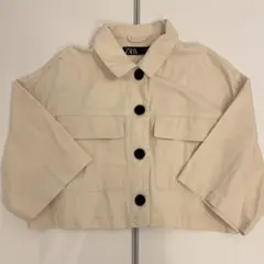【ZARA】コットンスリーブジャケット