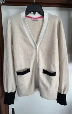 kate spade NEW YORK♠白・カシミヤカーディガン（used）