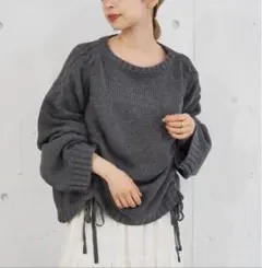 【美品】tiptop フロントドロストニットプルオーバーのサムネイル