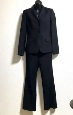 黒スーツ シングルボタン パンツ&スカート　3点セット