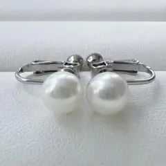 1362 お買い得◎ あこや真珠イヤリング 本真珠 アコヤ真珠 大珠 結婚式