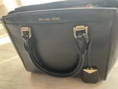 MICHAEL KORS ハンドバッグ ブラック レザーのサムネイル