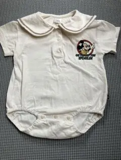 ミッキーマウスロンパース アイボリー