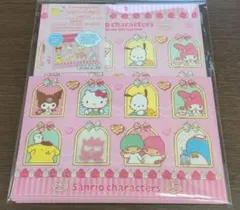 窓あきレターセットA　サンリオキャラクターズ♥激かわ　DAISO　Seria