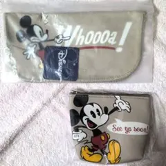ディズニー　ミッキー＆ドナルド　ポーチ　タオル