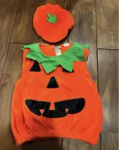 【ハロウィン】かぼちゃ コスチューム 90