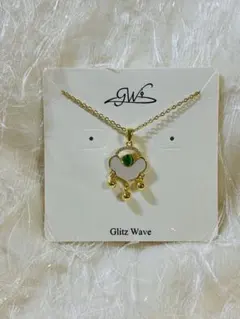 Glitz Wave ネックレス ゴールドカラー