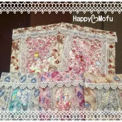 ★シャカシャカ★中が見える蓋付きシェイカー平袋★宝石白★大小セット★