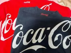 Coca-Cola 半袖Tシャツ 黒XL 　赤M