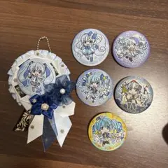 缶バッジコレクションSNOW MIKU 6個セット (イメージロゼット付き)