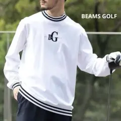 2024 ビームスゴルフ UVカット リブライン モックネック プルオーバー