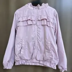 カ*ェ様 フリル付き ピンクジャケット　裏起毛　130