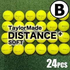 【B38】 テーラメイドディスタンス＋マルチ 黄 ロストボール24球