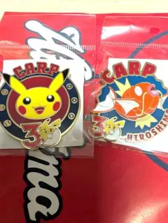 ピカチュウ CARP ピンバッジ 2個セット 非売品 広島カープ ピカチュウ CARP ピンバッジ 2個セット - メルカリ
