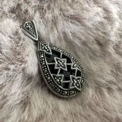 ウォリス・シンプソン夫人モチーフ アールデコ調ペンダントトップ SV925