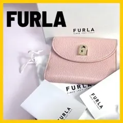 FURLA ピンク 二つ折り財布 箱入り 保存袋付き