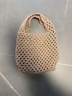 ハンドメイド かぎ針編み　編み物　バッグ
