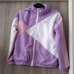 FILA フード付きジャケット 紫白