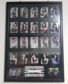 LE SSERAFIM ウエハースシール UNFORGIVEN 自作額装セット