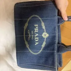 PRADA カナパ デニム トートバッグのサムネイル