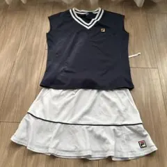 限定品/美品☆フィラ テニス セットアップ M 紺 楽天ジャパンオープン