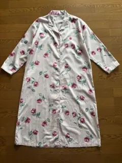SONIA RYKIEL バラ柄 ロングネグリジェ　薄いピンク　コットン100%
