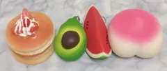 スクイーズ パンケーキ 桃 アボカド スイカ まとめ売り セット パン系