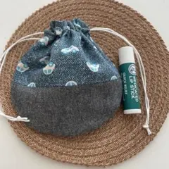 まんまる巾着◉車✖️黒