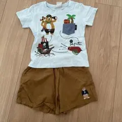 海賊デザイン Tシャツとショートパンツ セット　90cm
