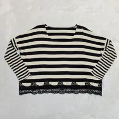 ダイアグラム グレースコンチネンタル ボーダーショートトップ 日本製